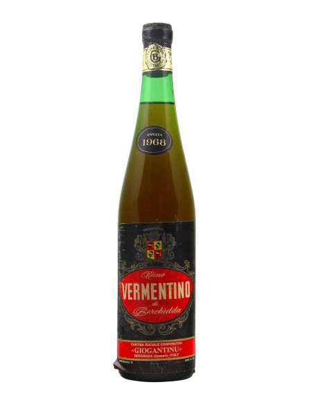 VERMENTINO DI BERCHIDDA 1968 GIOGANTINU GRANDI BOTTIGLIE