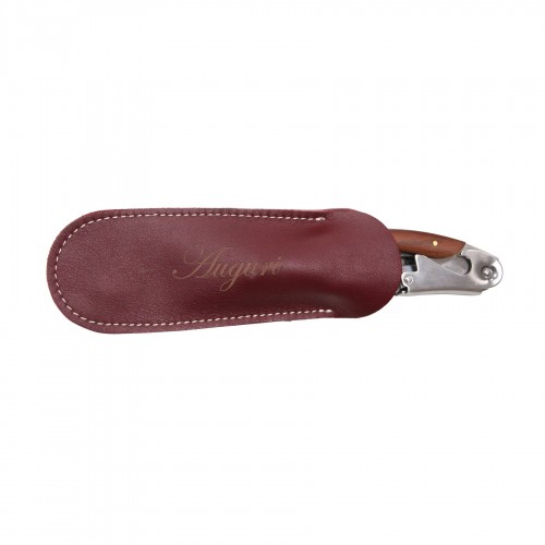 Personalised Corkscrew Leather Case | oohwine.com