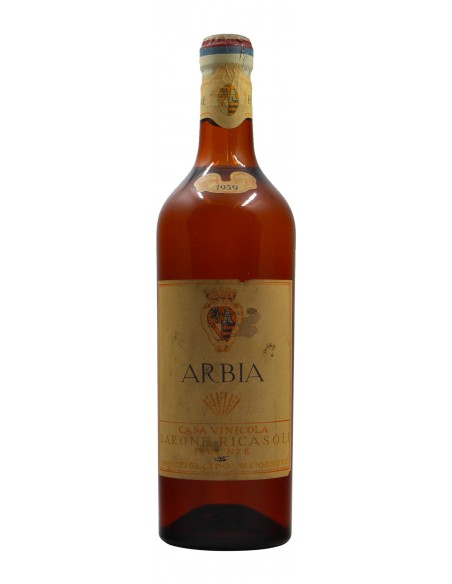 VINO BIANCO SECCO ARBIA 1959 BARONE RICASOLI GRANDI BOTTIGLIE