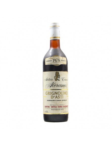GRIGNOLINO D'ASTI 1978 ANTICA TERRA D'ALERAMO GRANDI BOTTIGLIE