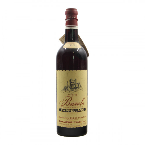 BAROLO BOTTIGLIA STORICA 1962 CAPPELLANO