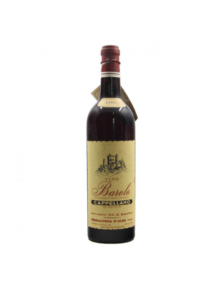 BAROLO BOTTIGLIA STORICA 1962 CAPPELLANO