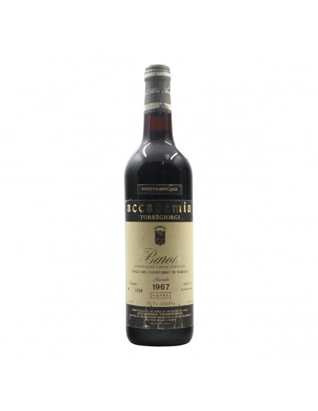 Barolo Cannubbio 1967 ACCADEMIA TORREGIORGI GRANDI BOTTIGLIE