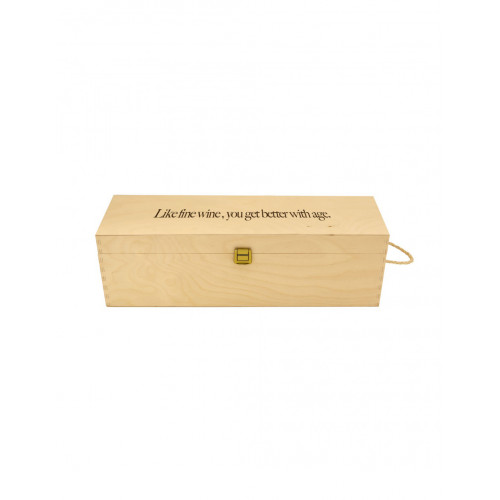 Personalized Wooden Wine Box Double Magnum | Grandibottiglie.com