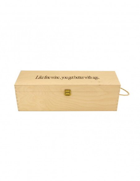 Personalized Wooden Wine Box Double Magnum | Grandibottiglie.com