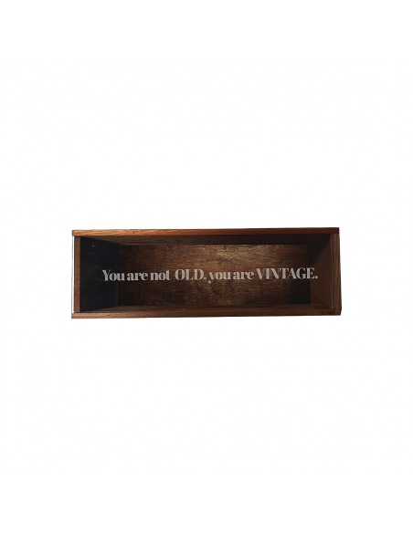 Personalized Wooden Wine Box with Plexiglass | Grandibottiglie.com