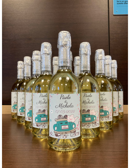 CUSTOM WINE BOTTLE SPUMANTE CUVEE BRUT BOLLE ANDREOLA NV ANDREOLA