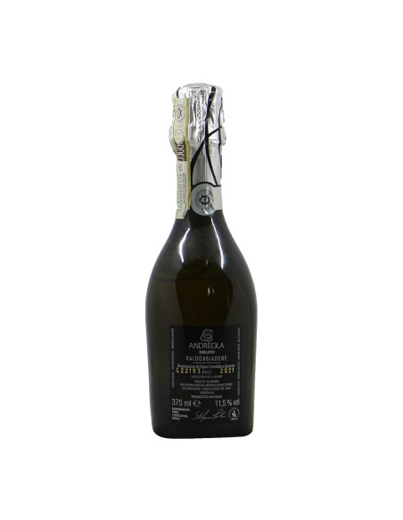 CUSTOM WINE BOTTLE 375 ML PROSECCO VALDOBBIADENE DIRUPO BRUT 2021 ANDREOLA