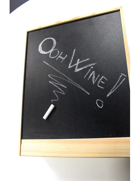WOODEN WINE BOX FOR 3 BOTTLES WITH WHITEBOARD COVER