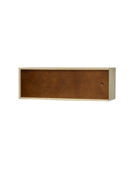 PERSONALIZED WOODEN WINE BOX SLIDING LID - 1 MAGNUM CHAMPAGNE BOTTLE