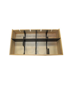 WOODEN WINE BOX FOR BOTTLES AND GOBLETS 2