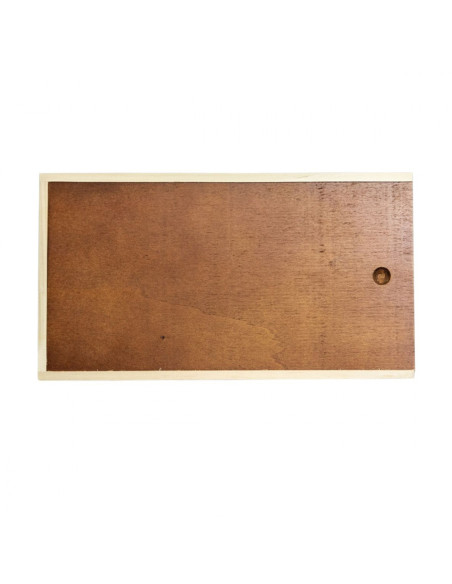 PERSONALIZED WOODEN WINE BOX SLIDING LID - 2 BOTTLES
