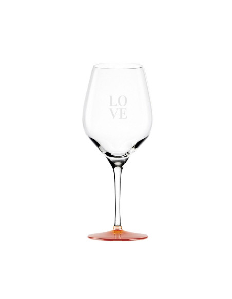 CUSTOMIZE WINE GLASS WITH ORANGE BASE