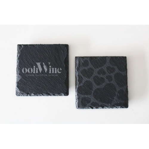 4 CUSTOM SLATE COASTERS