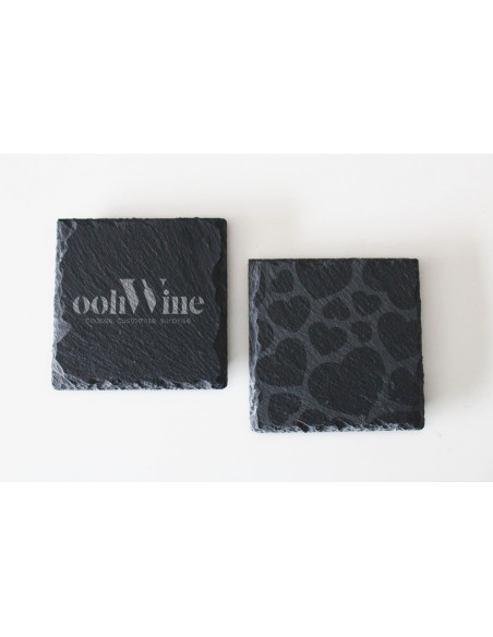 4 CUSTOM SLATE COASTERS