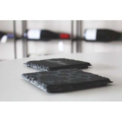 4 CUSTOM SLATE COASTERS