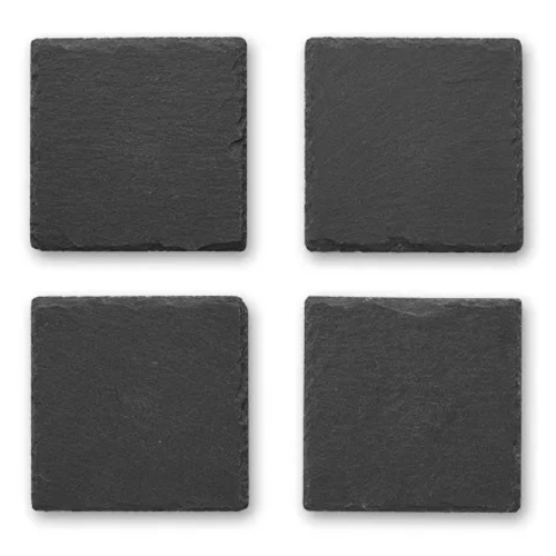 4 CUSTOM SLATE COASTERS
