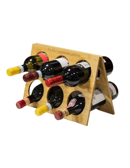 CUSTOM FOLDING BOTTLE HOLDER IN BAMBOO