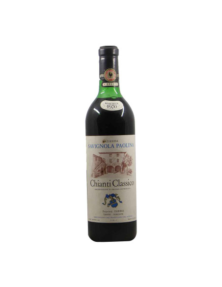 CHIANTI CLASSICO RISERVA 1970 SAVIGNOLA PAOLINA