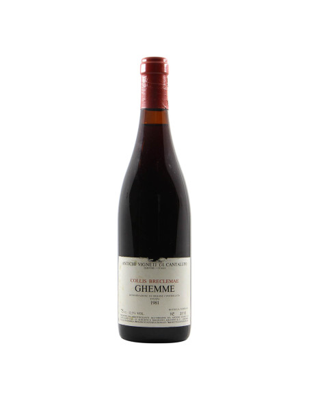 GHEMME COLLIS BRECLEMAE 1981 ANTICHI VIGNETI DI CANTALUPO