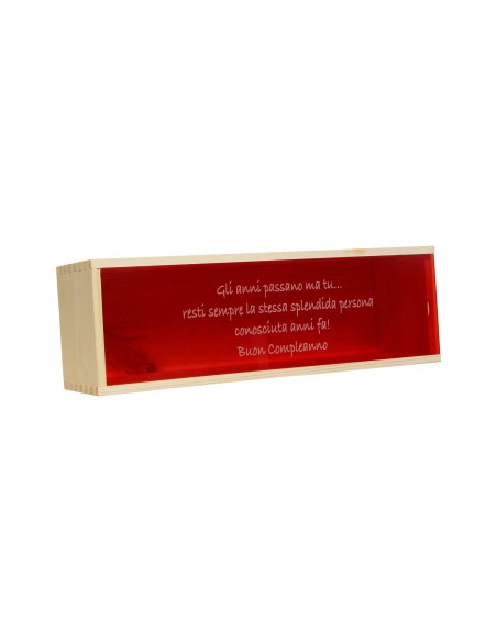 Custom Engraved Wood Wine Box - Plexiglass cover | oohwine.com