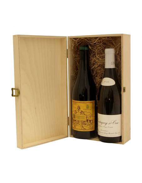 PERSONALIZED WOODEN WINE BOX - 2 BOTTLES - ILVA2