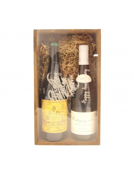 Custom Engraved Wood Wine Box  - Plexiglass Cover 1 or 2 Bottles