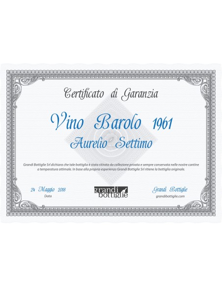 Warranty certificate - Only Original Bottles | oohwine.com