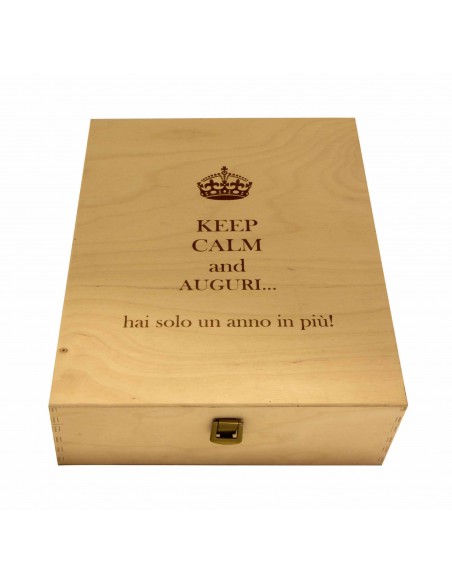 Custom Engraved Wood Wine Box - three bottles | oohwine.com