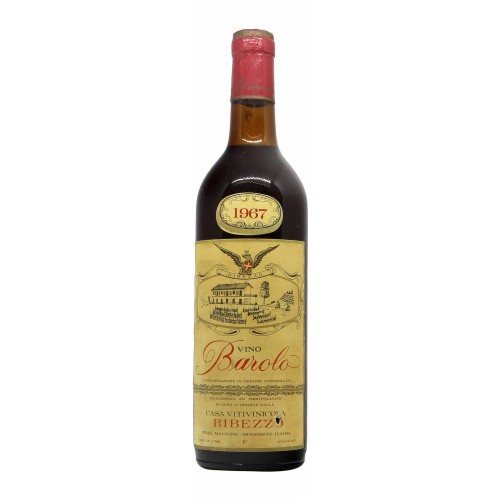 BAROLO 1967 CASA VITIVINICOLA RIBEZZO GRANDI BOTTIGLIE
