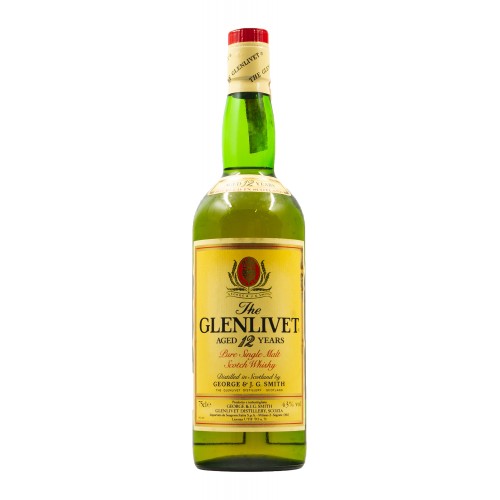THE GLENLIVET AGED 12 YEARS OLD PURE SINGLE MALT SCOTCH WHISKY 0,75 CL 43°
