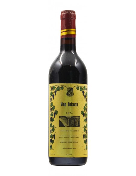 DOLCETTO 1974 GABRI GRANDI BOTTIGLIE