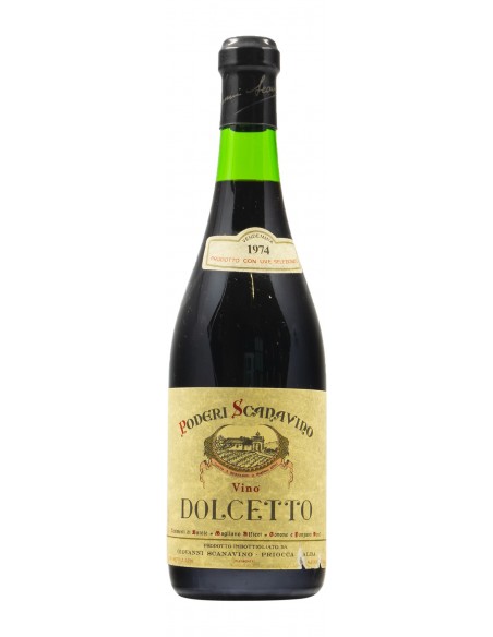 DOLCETTO 1974 SCANAVINO GRANDI BOTTIGLIE