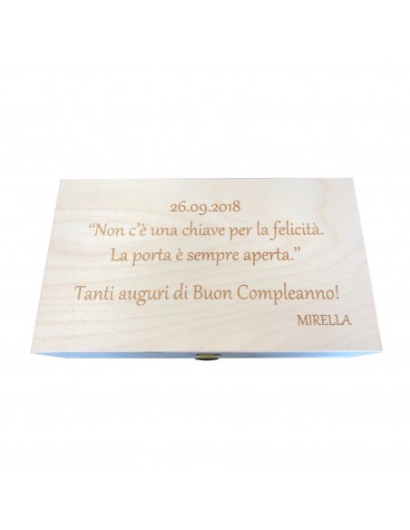 PERSONALIZED WOODEN WINE BOX - 2 BOTTLES - ILVA2
