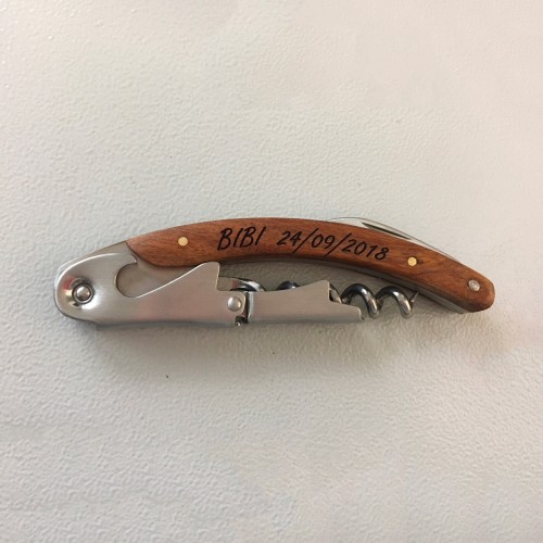 Personalised corkscrew - Foxy | oohwine.com
