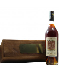 ARMAGNAC CON CASSETTA LEGNO PERSONALIZZATA 1981 DE PONTIAC