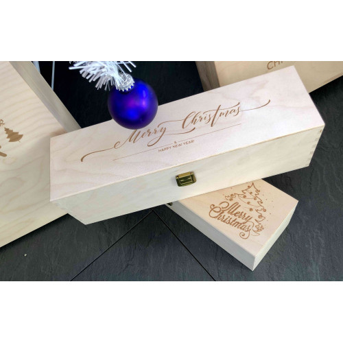 ILVA NATALE CASSETTA LEGNO PERSONALIZZATA 1 BOTTIGLIA
